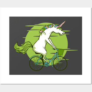 Unicorn Bicycle Posters and Art